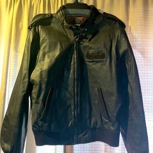 Men’s brown leather jacket